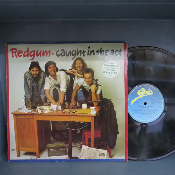 Redgum-Caught In The Act (with 7")-VINYL LP-USED-SHLP170425_8035