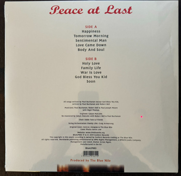 BLUE NILE - Peace At Last--Vinyl LP-Brand New/Still sealed_LAS0426271
