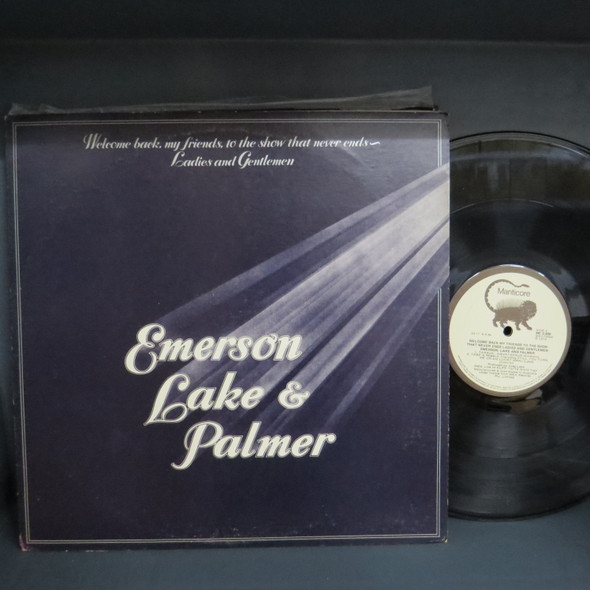 Emerson, Lake & Palmer-Welcome Back, My Friends, To The Show That Never Ends - Ladies And Gentlemen  Emerson Lake & Palmer-VINYL LP-USED-Aussie 1974 press-SHLP170425_8172