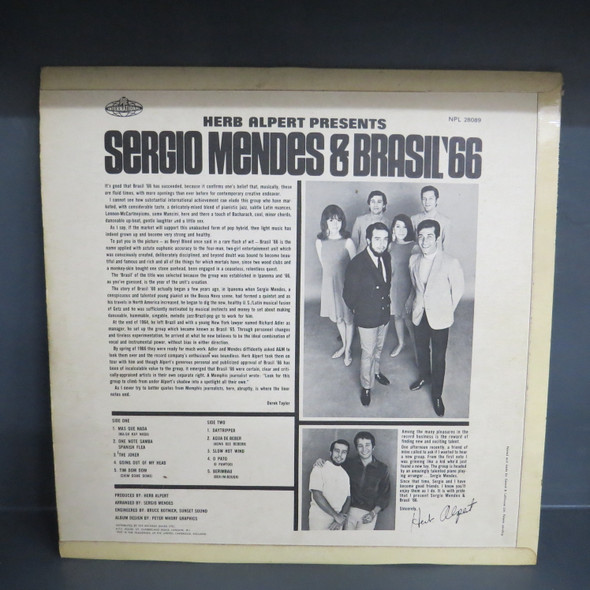 Herb Alpert Presents Sergio Mendes & Brasil '66-Herb Alpert Presents Sergio Mendes & Brasil '66-VINYL LP-USED-UK 1966 press-SHLP170425_8229