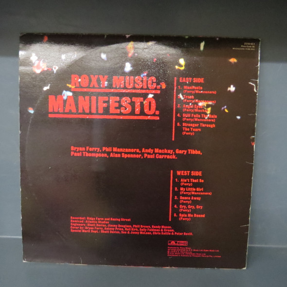Roxy Music-Manifesto-VINYL LP-USED--SHLP170425_8301