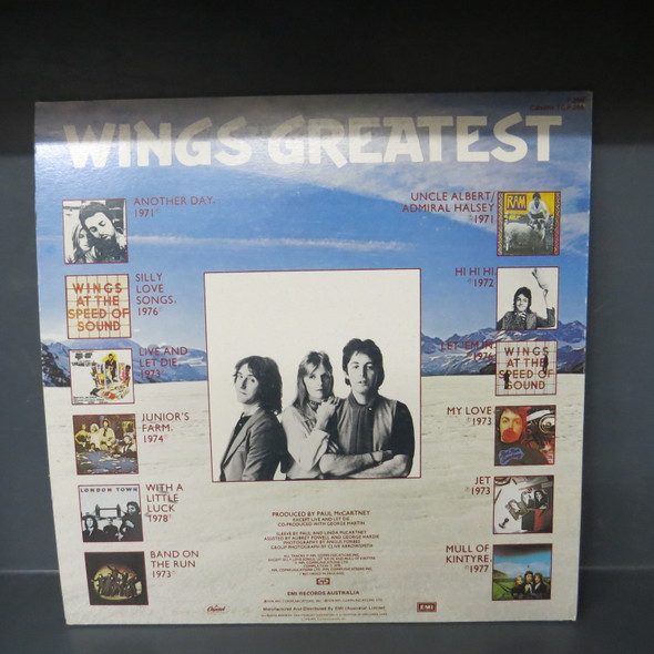 Wings (2)-Wings Greatest-VINYL LP-USED-Aus 1st press -SHLP170425_8328