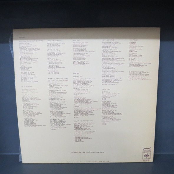 Paul Simon-Still Crazy After All These Years-VINYL LP-USED-Aussie 1975 press-SHLP170425_8329
