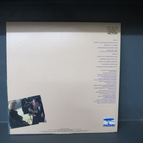 Jennifer Warnes-Famous Blue Raincoat (The Songs Of Leonard Cohen)-VINYL LP-USED-Aussie 1987 press-SHLP170425_8330