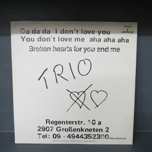 Trio-Da Da Da I Don't Love You You Don't Love Me Aha Aha Aha-VINYL LP-USED--SHLP170425_8354