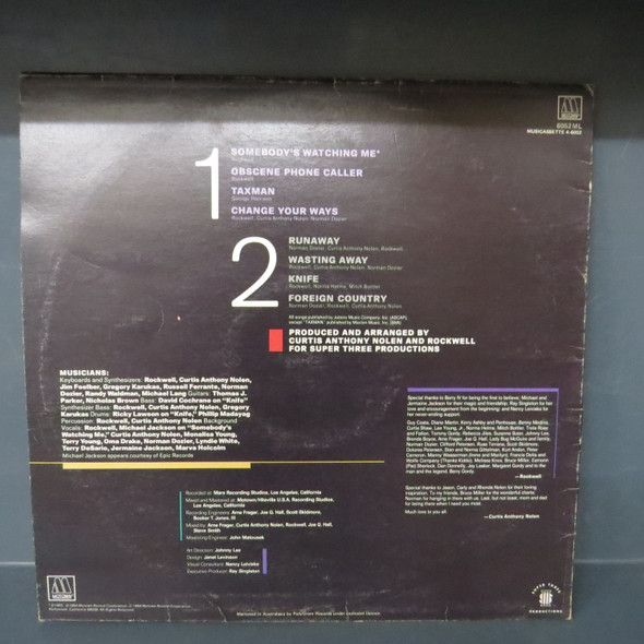 Rockwell-Somebody's Watching Me-VINYL LP-USED--SHLP170425_8390