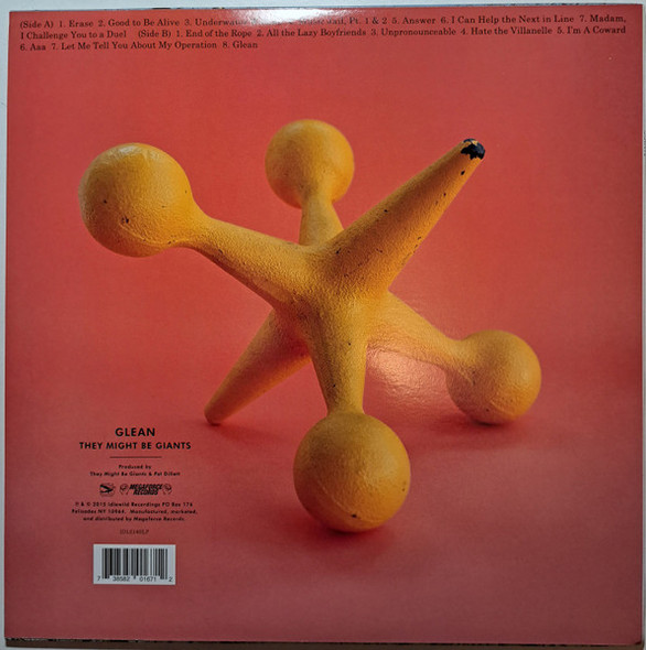 THEY MIGHT BE GIANTS - Glean (Clear Vinyl With Red Wisps)--Vinyl LP-Brand New/Still sealed_LAS0526154