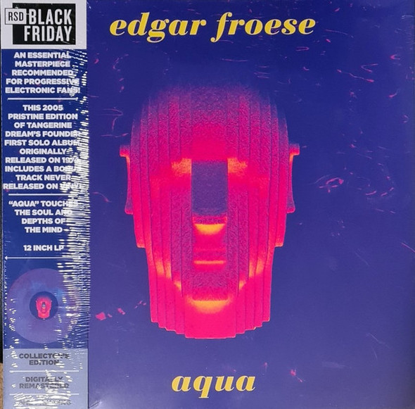 EDGAR FROESE - Aqua (Blue/Orange Marble Vinyl) (Black Friday 2022)--Vinyl LP-Brand New/Still sealed_LAS0526127