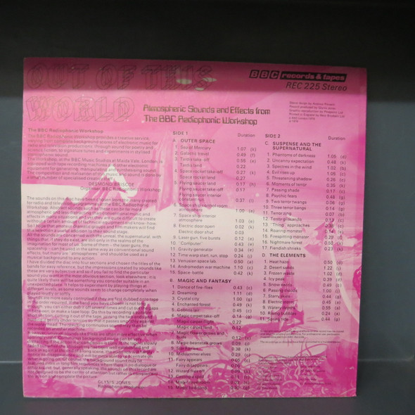 BBC Radiophonic Workshop-Out Of This World - Atmospheric Sounds And Effects From The BBC Radiophonic Workshop-VINYL LP-USED--SHLP170425_8413