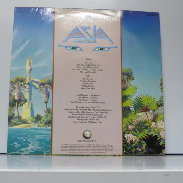 Asia - Alpha USED - Excellent (EX) / Very Good Plus (VG+) Vinyl - LP, Album - Australia 1983 - GHS 4008