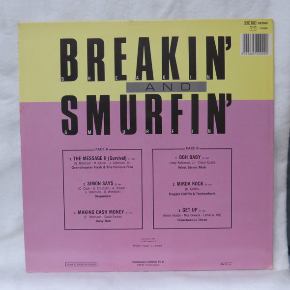 Various - Breakin' And Smurfin' USED - Excellent (EX) / Very Good Plus (VG+) Vinyl - LP, Compilation - France 1984 - 522009