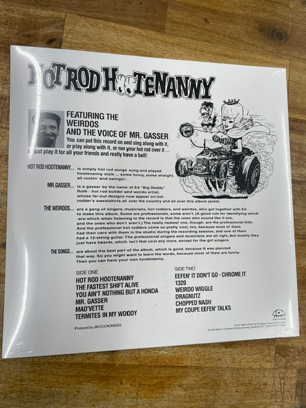 Mr. Gasser & The Weirdos - Hot Rod Hootenanny (2006 reissue) - Yellow Vinyl LP-Brand New/Still sealed - OJO25016