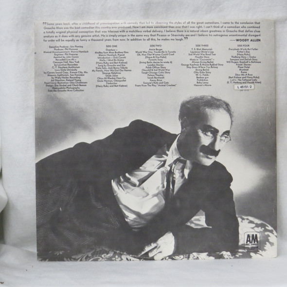 Groucho Marx - An Evening With Groucho USED - Near Mint (NM) / Very Good Plus (VG+) 2 x Vinyl - LP, Album, Gatefold - Australia 1973 - L 45151/2