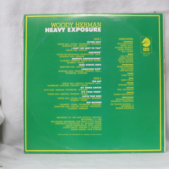 Woody Herman - Heavy Exposure USED - Very Good Plus (VG+) / Very Good Plus (VG+) Vinyl - LP, Album - Australia - CHLS 273
