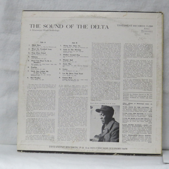Various - The Sound Of The Delta USED - Near Mint (NM) / Very Good Plus (VG+) Vinyl - LP, Album, Reissue - US - T-2209