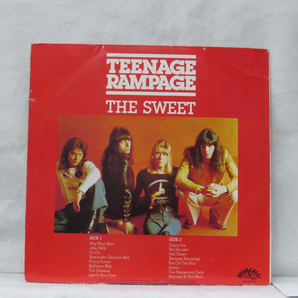 The Sweet - Teenage Rampage USED - Very Good Plus (VG+) / Very Good Plus (VG+) Vinyl - LP, Compilation - Australia 1981 - STAR 109