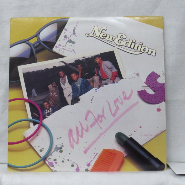 New Edition - All For Love USED - Near Mint (NM) / Very Good Plus (VG+) Vinyl - LP, Album - Australia 1985 - 5679-1