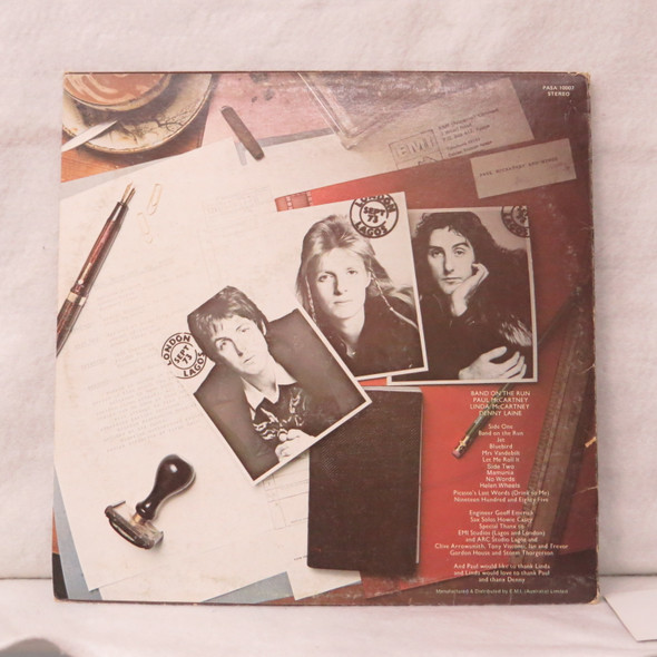 Wings - Band On The Run USED - Very Good Plus (VG+) / Very Good Plus (VG+) Vinyl - LP, Album, Stereo - Australia 1973 - PASA 10007