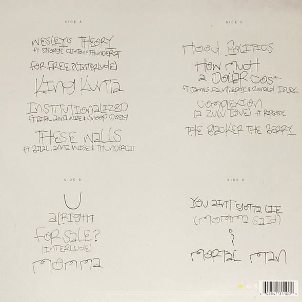 KENDRICK LAMAR -To Pimp A Butterfly-DOUBLE VINYL LP (180g)-Brand New-Still Sealed