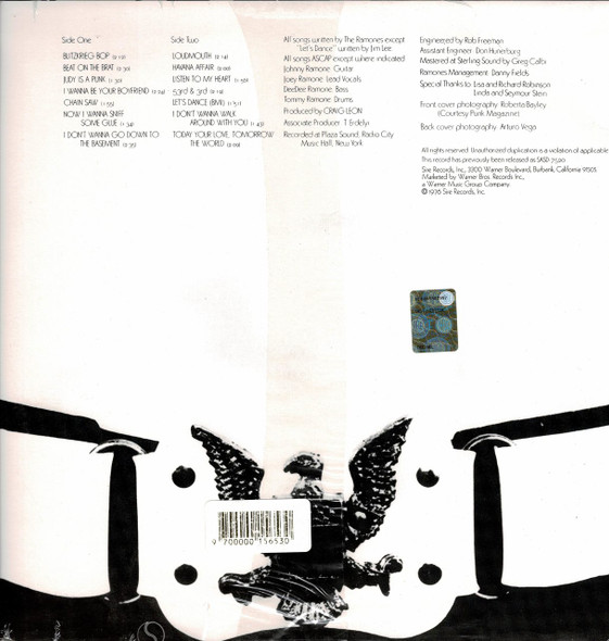 RAMONES-Ramones (remastered)  Vinyl LP-Brand New-Still Sealed
