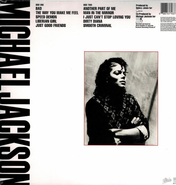 MICHAEL JACKSON-Bad Vinyl LP-Brand New-Still Sealed