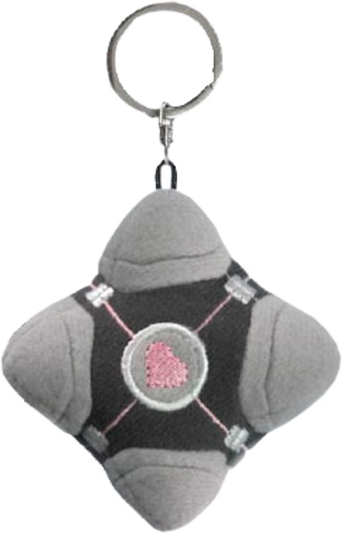 Portal - Original Companion Cube Plush Keychain-CROP279-BNWT