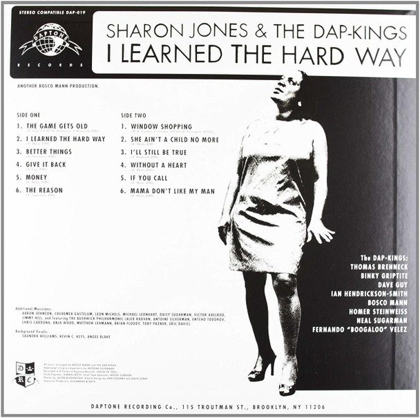 SHARON JONES & THE DAP KINGS-I LEARNED THE HARD WAY- Vinyl LP-Brand New-Still Sealed-DAPTN19