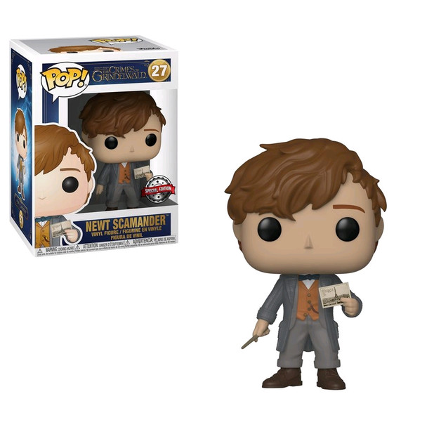 Fantastic Beasts 2: The Crimes of Grindelwald - Newt with Postcard US Exclusive Pop! Vinyl [RS]-FUN35439