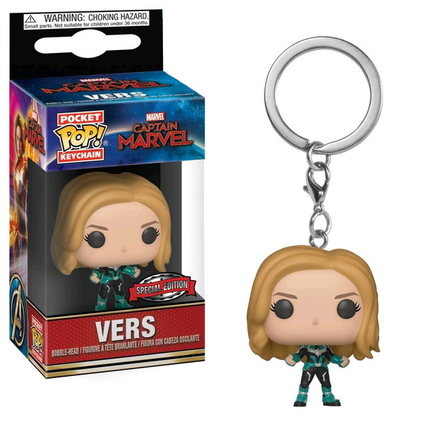 Captain Marvel - Vers US Exclusive Pop! Keychain [RS]-FUN37249