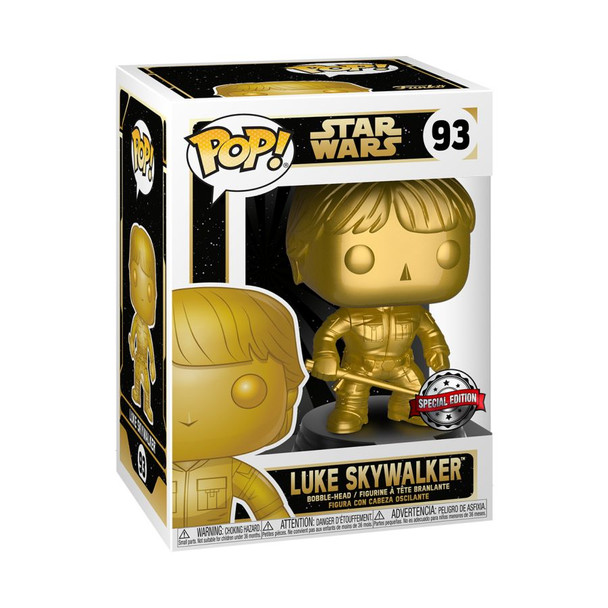 Star Wars - Luke Skywalker Gold Metallic US Exclusive Pop! Vinyl [RS]-FUN43016-FUNKO
