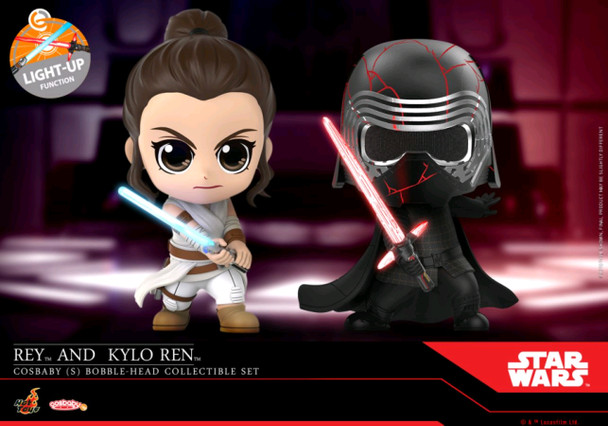 Star Wars - Rey & Kylo Ren Episode IX Rise of Skywalker Cosbaby Set-HOTCOSB688-HOT TOYS