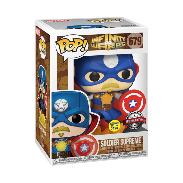 Infinity Warps - Soldier Supreme Glow US Exclusive Pop! Vinyl [RS]-FUN36820-FUNKO