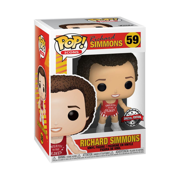 Icons - Richard Simmons (Red) US Exclusive Pop! Vinyl [RS]-FUN52616-FUNKO