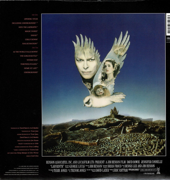 DAVID BOWIE-Labyrinth (Soundtrack) Vinyl LP-Brand New-Still Sealed