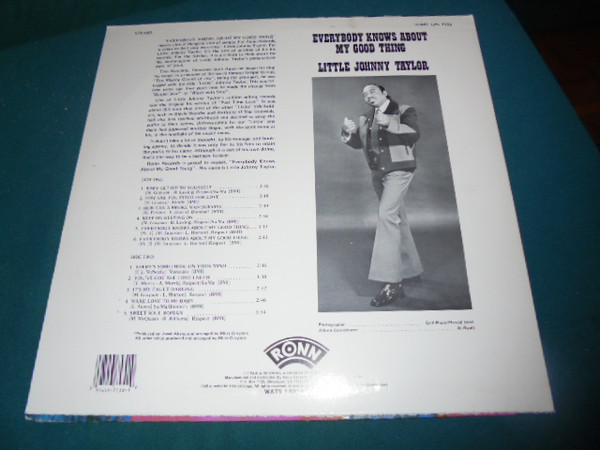 LITTLE JOHNNY TAYLOR-Everybody Knows About My Good Thing Vinyl LP-Brand New-Still Sealed-SC