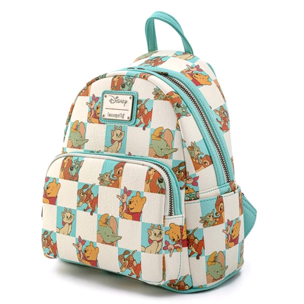 Disney - Mint Checker Mini Backpack-LOUWDBK1214-LOUNGEFLY