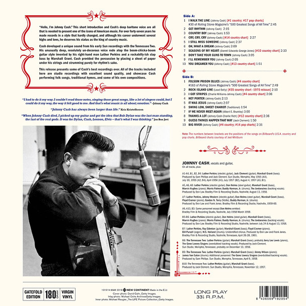 JOHNNY CASH-The Hits (Feat. I Walk The Line & Folsomo Prison Blues & More)-Vinyl Lp-Brand new/Still Sealed-LAS_59