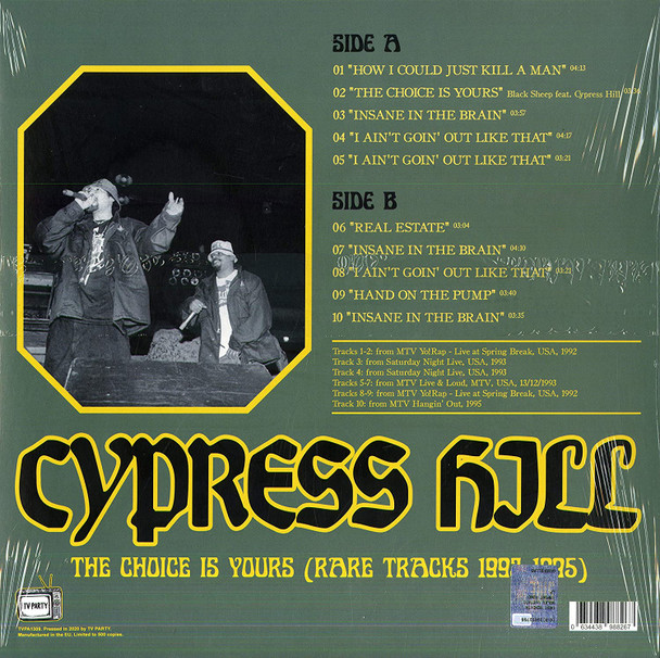 CYPRESS HILL-The Choice Is Yours (Rare Tracks 1992-1995)-Vinyl Lp-Brand new/Still Sealed-LAS_34