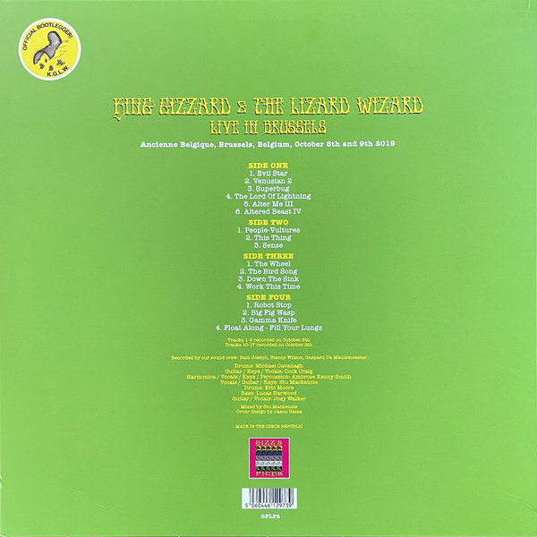 KING GIZZARD & THE LIZARD WIZARD-Live In Brussels 2019-Vinyl Lp-Brand new/Still Sealed-LAS_186-LAS_342
