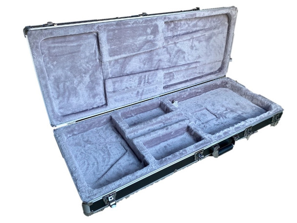 Electric Guitar Flight Case-Black Aluminium 105 x 40 x 13cm