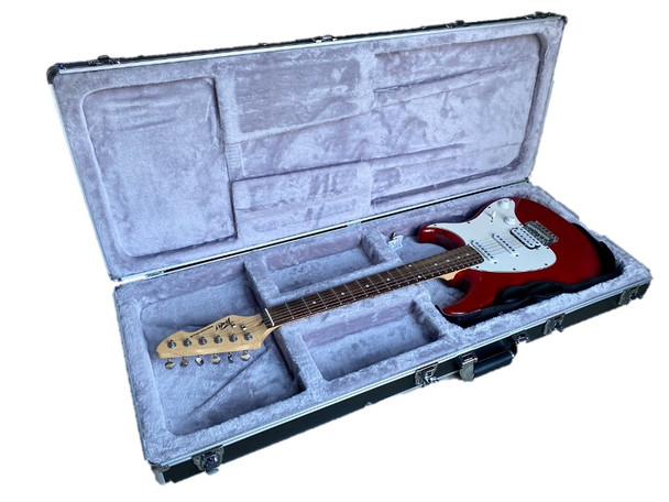 Electric Guitar Flight Case-Black Aluminium 105 x 40 x 13cm