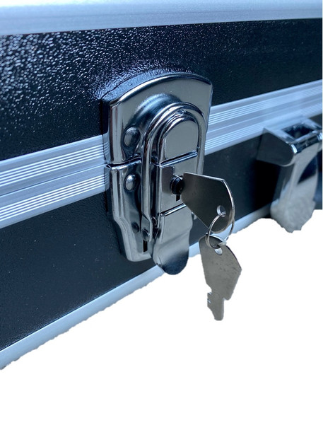 Electric Guitar Flight Case-Black Aluminium 105 x 40 x 13cm