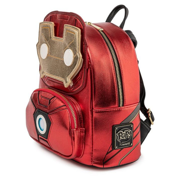 Iron Man - Light-Up Mini Backpack-LOUMVBK0161-LOUNGEFLY
