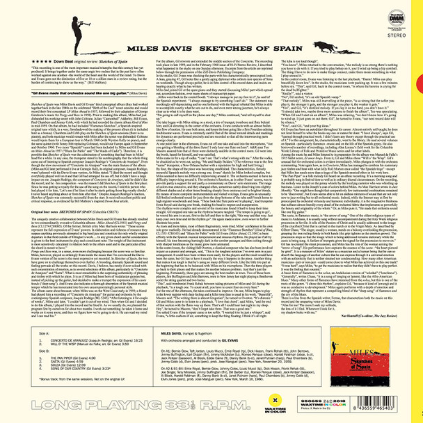 MILES DAVIS-Sketches Of Spain (Limited Transparent Yellow Vinyl)-Vinyl Lp-Brand new/Still Sealed-LAS_108524L-950659