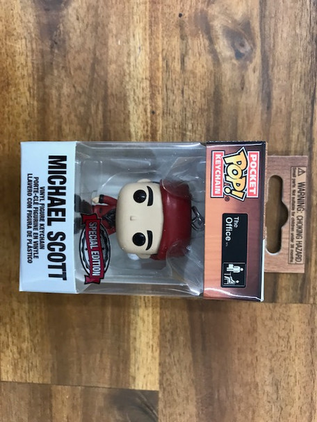 The Office - Santa Michael US Exclusive Pocket Pop! Keychain [RS]-FUN57948-FUNKO