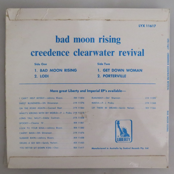 Creedence Clearwater Revival-Bad Moon Rising-VINYL 7"-USED-RELP_1859