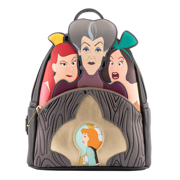 Cinderella - Step Mother & Sisters Mini Backpack-LOUWDBK1969-LOUNGEFLY