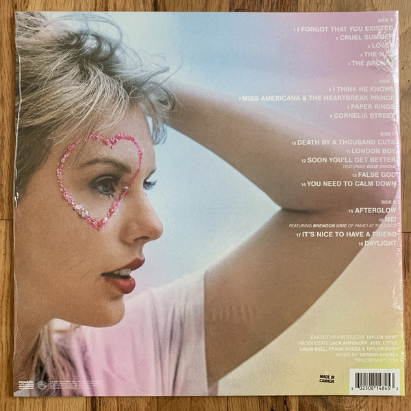 Taylor Swift-Lover (Baby Pink and Baby Blue 2LP)-Vinyl Lp-Brand new/Still Sealed_AMZ1121064
