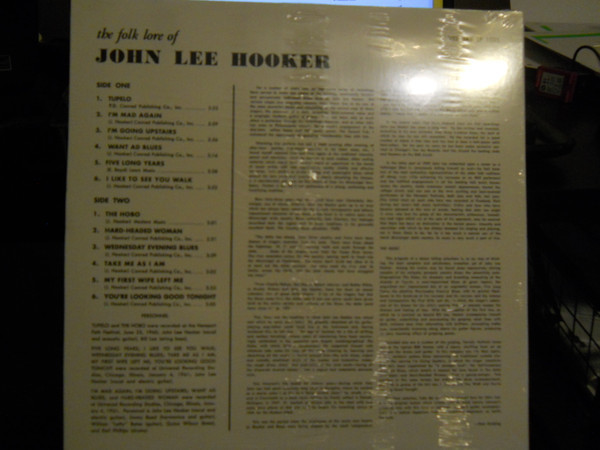 JOHN LEE HOOKER - The Folklore Of John Lee Hooker-Vinyl LP-Brand new/still sealed_VJAY1033