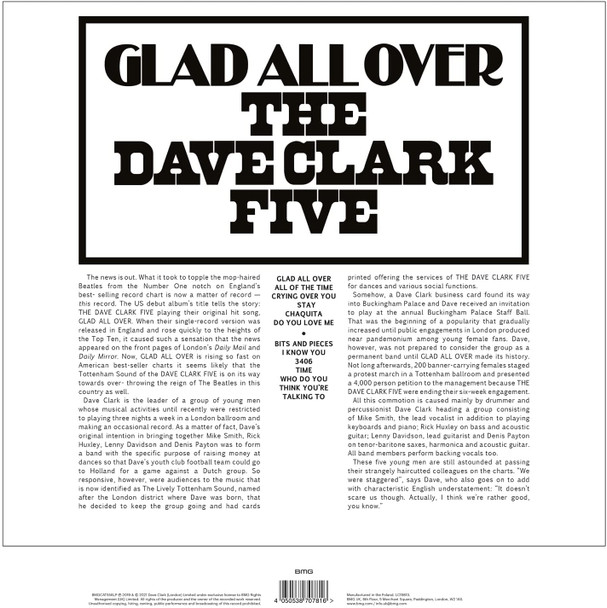 DAVE CLARK FIVE-Glad All Over-Vinyl Lp-Brand new/Still Sealed_LAS1121002